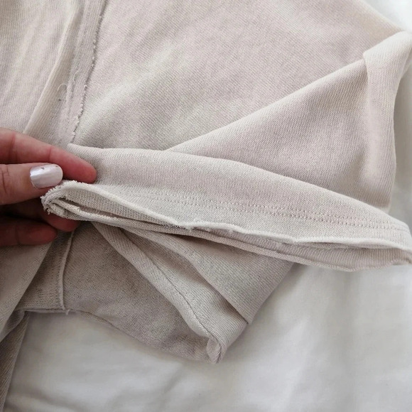 Free People We The Free Morgan Henley Short Sleeve in Prosecco Beige Medium - Picture 8 of 16